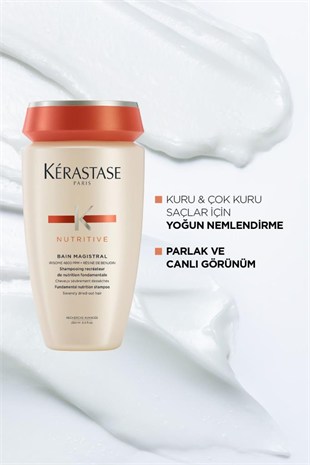 Kerastase Nutritive Bain Magistral Aşırı Kuru Saçlar Için Yoğun Nemlendirici Şampuan 250 ml