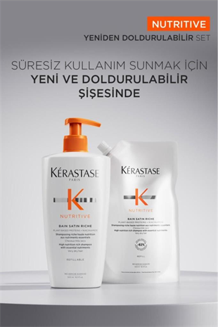Kerastase Nutritive Bain Satin Riche Yoğun Nemlendirici Şampuan 500 ml