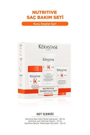 Kerastase Nutritive Essentials Kuru Saçlar İçin Bakım Seti 80 ML
