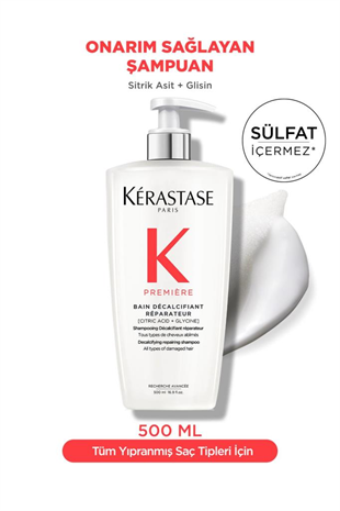 Kerastase Première Bain Decalcifiant Reparateur Yıpranmış Saçlar Için Onarım Şampuan 500 ml