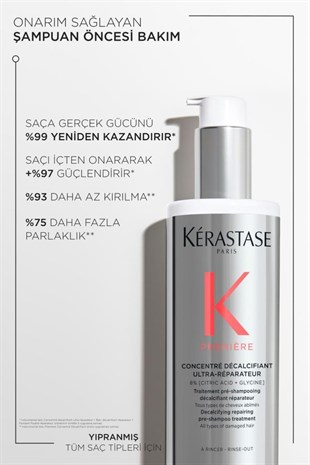 Kerastase Premiere Concentré Décalcifiant Ultra-Réparateur Onarım Sağlayan Şampuan Öncesi Bakım 250 ml