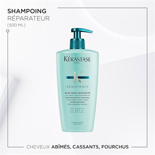 Kerastase Resistance Bain Force Architecte 1-2 Yıpranmış Saçlar Için Yeniden Yapılandırıcı Şampuan 500 ml