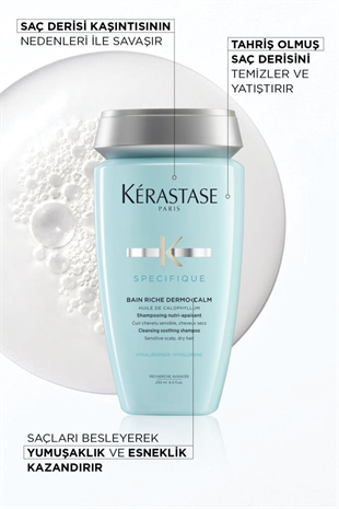 Kerastase Specifique Bain Dermocalm Riche Kuru Saç Derisi Için Hassasiyet Karşıtı Şampuan 250 ml