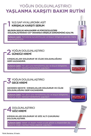 L‘Oreal Paris Revitalift Filler Dolgunlaştırıcı 30 ml Yüz Bakım Serumu