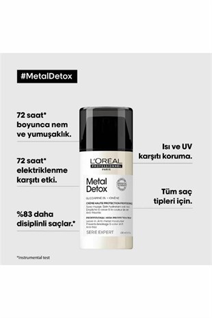 L‘Oreal Professionnel Metal Detox 100 ml Yüksek Korumalı Saç Bakım Kremi