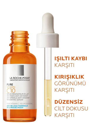La Roche Posay Pure Vitamin C10 Vitamin İçerikli Işıltı Veren Serum 30 ml