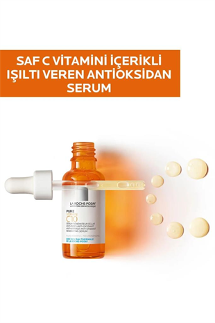 La Roche Posay Pure Vitamin C10 Vitamin İçerikli Işıltı Veren Serum 30 ml