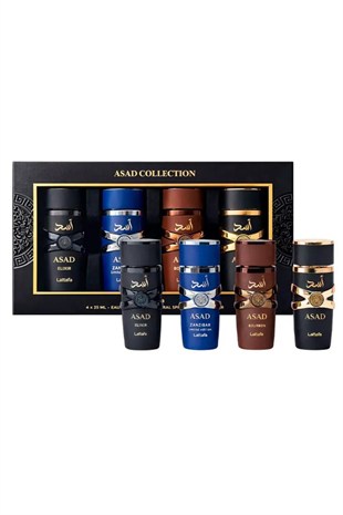 Lattafa Asad Collection EDP 4x25 ml Erkek Parfüm Seti