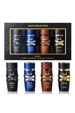 Lattafa Asad Collection EDP 4x25 ml Erkek Parfüm Seti