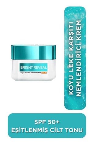 LOreal Paris Bright Reveal Koyu SPF50 Niasinamid Yüz Kremi 50 ml