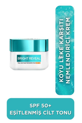 LOreal Paris Bright Reveal Koyu SPF50 Niasinamid Yüz Kremi 50 ml
