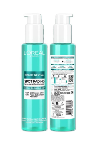 LOreal Paris Bright Reveal Niasinamid+Salisilik Asit Yüz Temizleme Jeli 150 ml