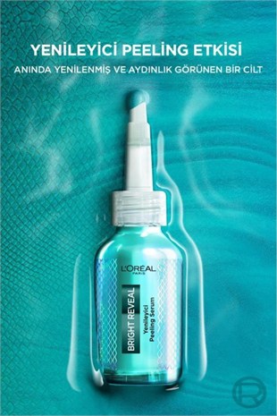 LOreal Paris Bright Reveal Yenileyici Peeling Serum 25% [AHA + BHA + PHA] 25 ml