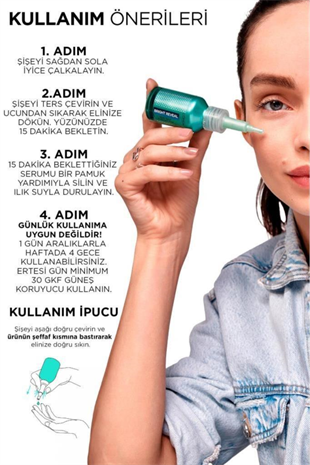 LOreal Paris Bright Reveal Yenileyici Peeling Serum 25% [AHA + BHA + PHA] 25 ml