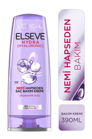 Loreal Paris Elseve Hydra Nemi Hapseden Saç Bakım Kremi 390 ml