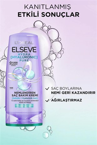 Loreal Paris Elseve Hydra Pure Nemlendirici Saç Kremi 250 ml