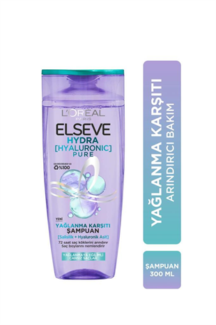 Loreal Paris Elseve Hydra Yağlanma Karşıtı Şampuan 300 ml