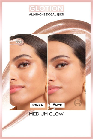 LOreal Paris Glotion All-In-One Doğal Işıltı 903 Medium Glow 40 ml Aydınlatıcı