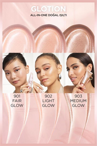 Loreal Paris Glotion All-In-One Doğal Işıltı 901 - Fair Glow 40 ml