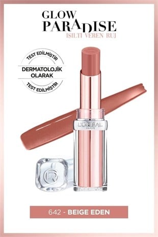 LOreal Paris Glow Paradise Balm-in-lipstick - 642 Beige Eden Ruj