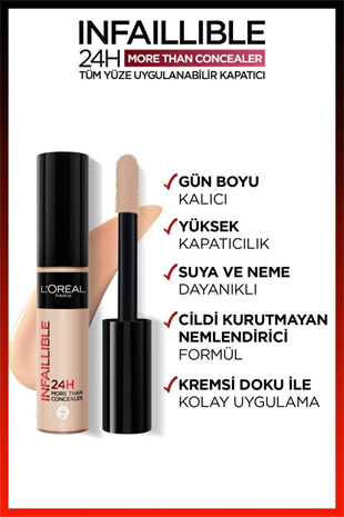 LOreal Paris Infaillible 24H Tüm Yüze Uygulanabilir Kapatıcı 326 Vanilla 