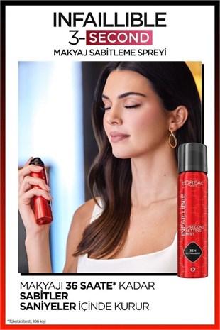 LOreal Paris Infaillible 3-Second Makyaj Sabitleme Spreyi – Setting Spray