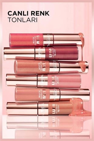 LOreal Paris Lumi Blush Likit Allık - 635 Glowy Worth It Medium