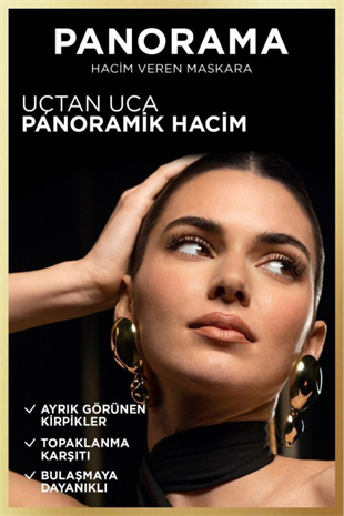 LOreal Paris Panorama Hacim Veren Maskara Siyah