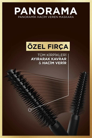 LOreal Paris Panorama Hacim Veren Maskara Kahverengi