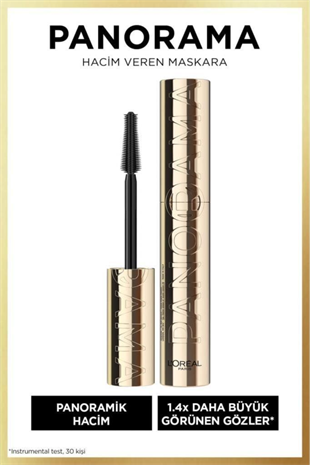 LOreal Paris Panorama Hacim Veren Maskara Siyah