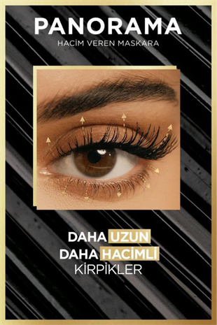 LOreal Paris Panorama Hacim Veren Maskara Siyah