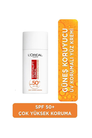 Loreal Paris Revitalift Clinical SPF50 Fluid Cream 50 ml Güneş Kremi
