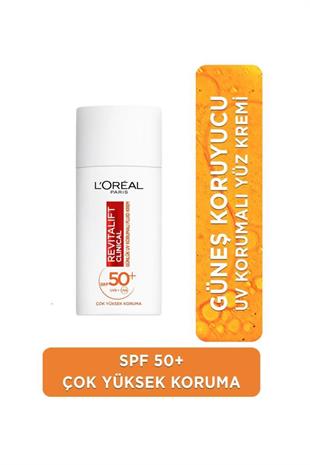 Loreal Paris Revitalift Clinical SPF50 Fluid Cream 50 ml Güneş Kremi