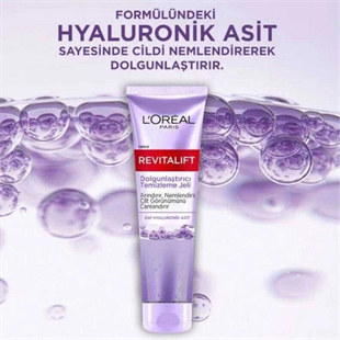 LOreal Paris Revitalift Dolgunlaştırıcı 150 ml Yüz Temizleyici Jel 
