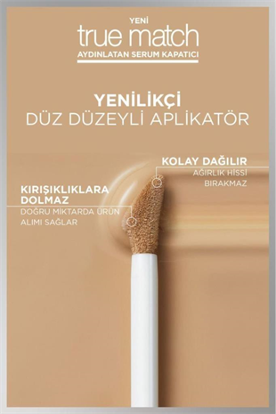 LOreal Paris True Match Aydınlatan Serum Kapatıcı 1N Light