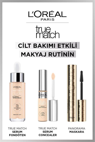 LOreal Paris True Match Aydınlatan Serum Kapatıcı 1N Light