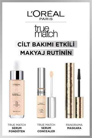 LOreal Paris True Match Aydınlatan Serum Kapatıcı 1.5N Light
