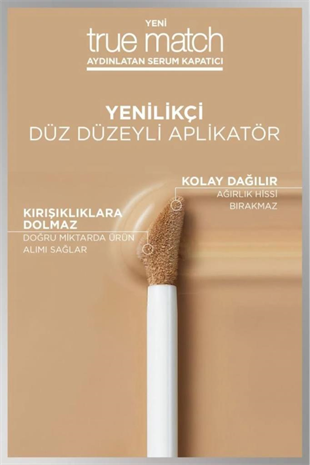 LOreal Paris True Match Aydınlatan Serum Kapatıcı 1.5N Light