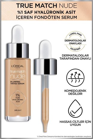LOreal Paris True Match Nude Fondöten Serum 2-3 Light