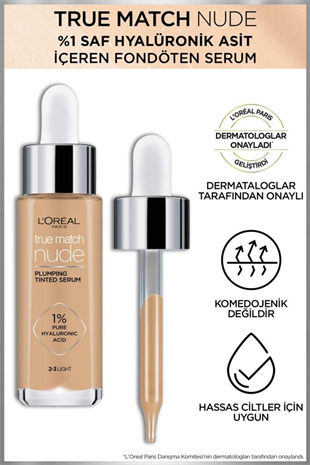 LOreal Paris True Match Nude Fondöten Serum 2-3 Light