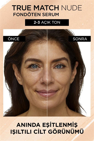 LOreal Paris True Match Nude Fondöten Serum 2-3 Light