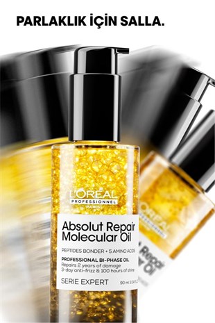 Loreal Professionnel Absolut Repair Molecular Çift Fazlı Saç Bakım Yağı 90 ml