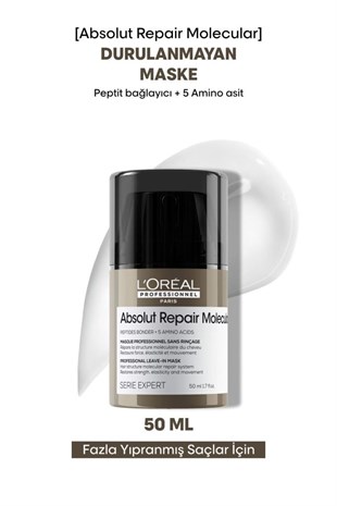 Loreal Professionnel Absolut Repair Molecular Leave-In Durulanmayan Maske 50 ml