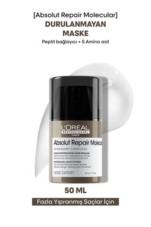 Loreal Professionnel Absolut Repair Molecular Leave-In Durulanmayan Maske 50 ml