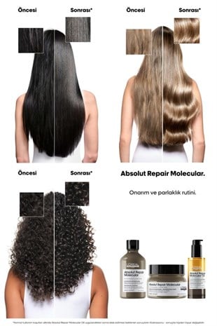 Loreal Professionnel Absolut Repair Molecular Çift Fazlı Saç Bakım Yağı 90 ml