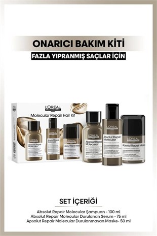 Loreal Professionnel Absolut Repair Molecular Repair Mini Set 100+75+50 ML
