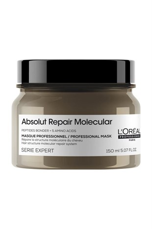 Loreal Professionnel Absolut Repair Molecular Tüm Yıpranmış Saçlar İçin Yoğun Onarıcı Maske 150 ml