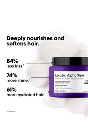 Loreal Professionnel Keratin Alpha Sleek Saç Bakım Maske 500 ml