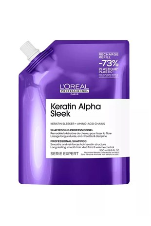 Loreal Professionnel Keratin Alpha Sleek Şampuan Refilli 500 ml