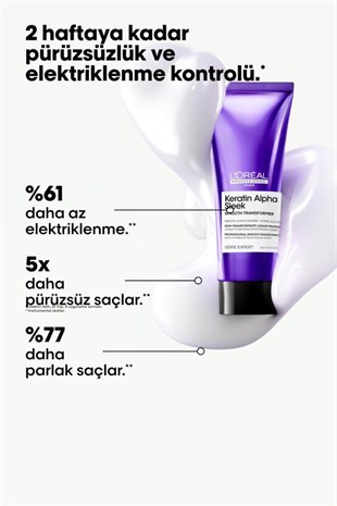 Loreal Professionnel Keratin Alpha Sleek Smooth Transformer 200 ml Saç Kremi